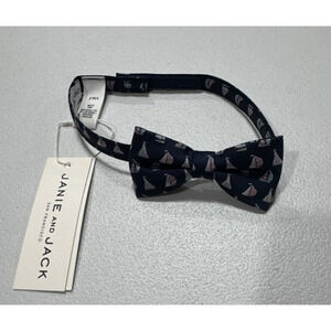 Janie and Jack bow tie boys 2-5 years blue sailboat nautical preppy special occa